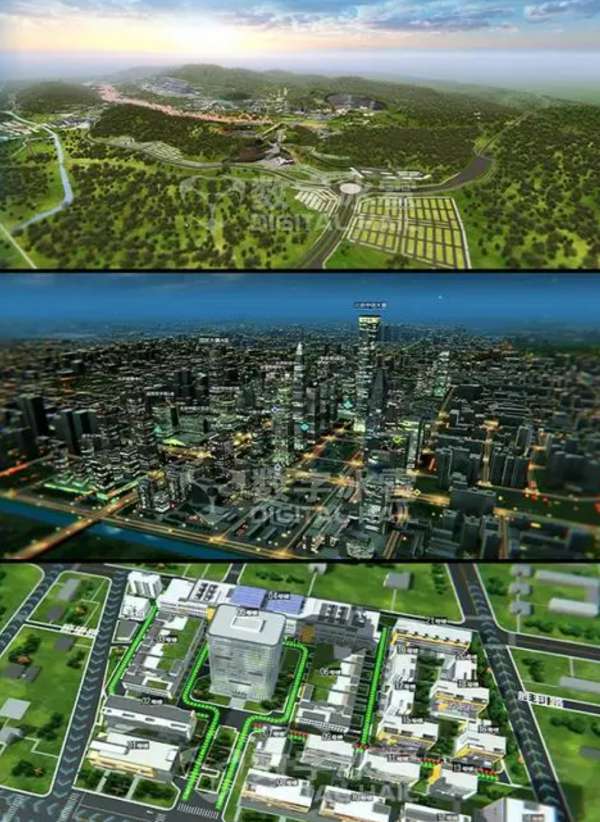 如何利用虚拟现实和数字孪生技术构建供电站的数字化场景？