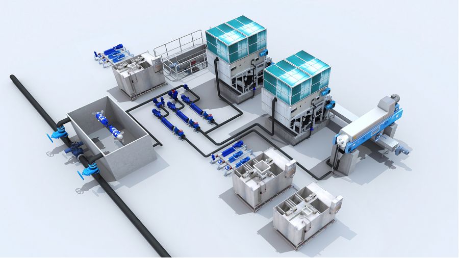 智能工厂三维动画-未来工业4.0 @BEVICTOR伟德科技